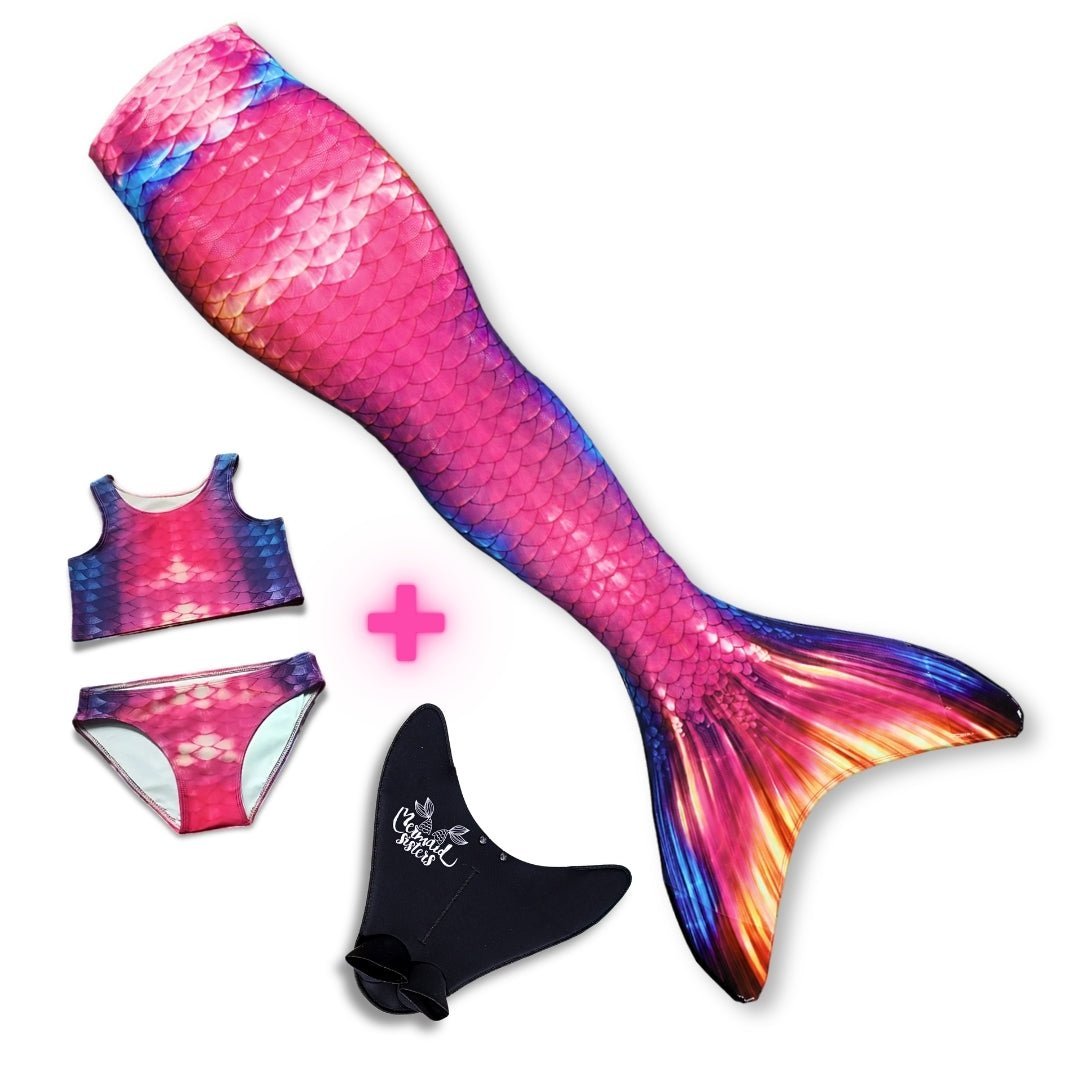 Complete zeemeermin bundels met staart, monovin en bikini – Mermaid Sisters