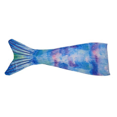 Lichtgewicht zeemeerminset in blauwtinten, ideaal voor XL en XXL, perfect voor comfortabel zwemmen in de oceaan.