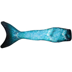 Losse zeemeermin staart in blauwgroen design – Mermaid Sisters