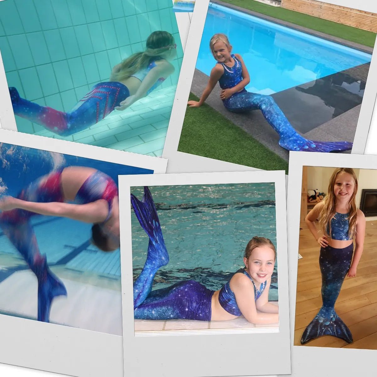 Kind gebruikt zeemeermin staart Star of the Sea Blue – Mermaid Sisters